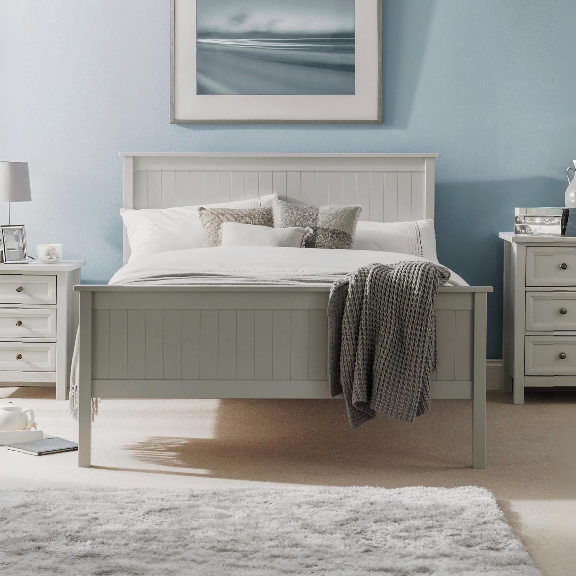 Julian Bowen Maine Bed, Dove Grey, Single
