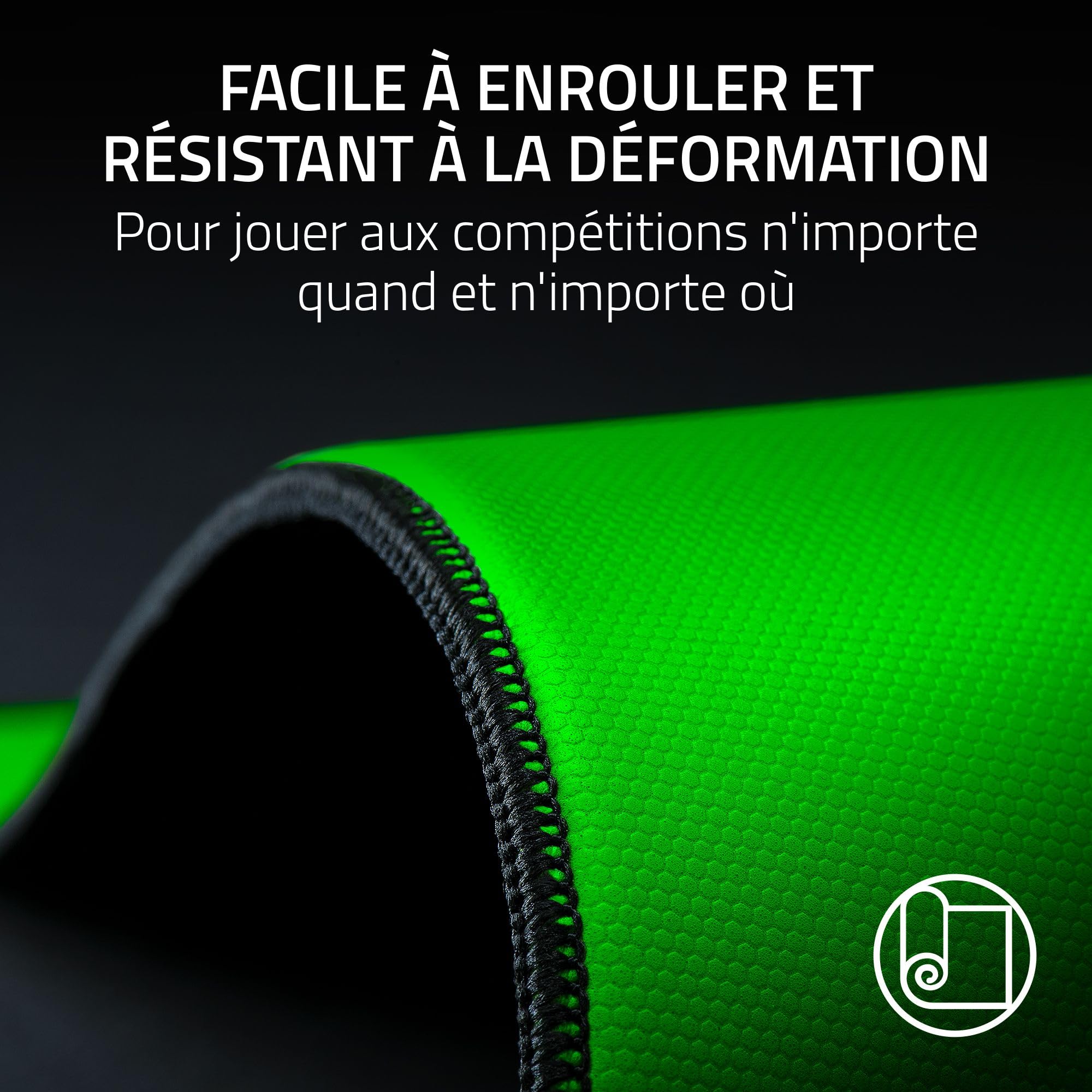Razer Gigantus V2 Pro L - Max Control - Tapis de Souris Gaming Esports Souple pour rapidité et contrôle - Mousse propriétaire GlideCore - Optimisé capteurs optiques - 500mm x 480mm | Max Control