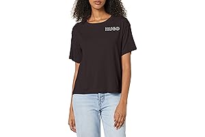 HUGO Women's Outline Logo Relaxed Fit T-Shirt