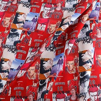 Amazon.co.jp: 6種柄 スラムダンク 布 生地 桜木花道 流川楓