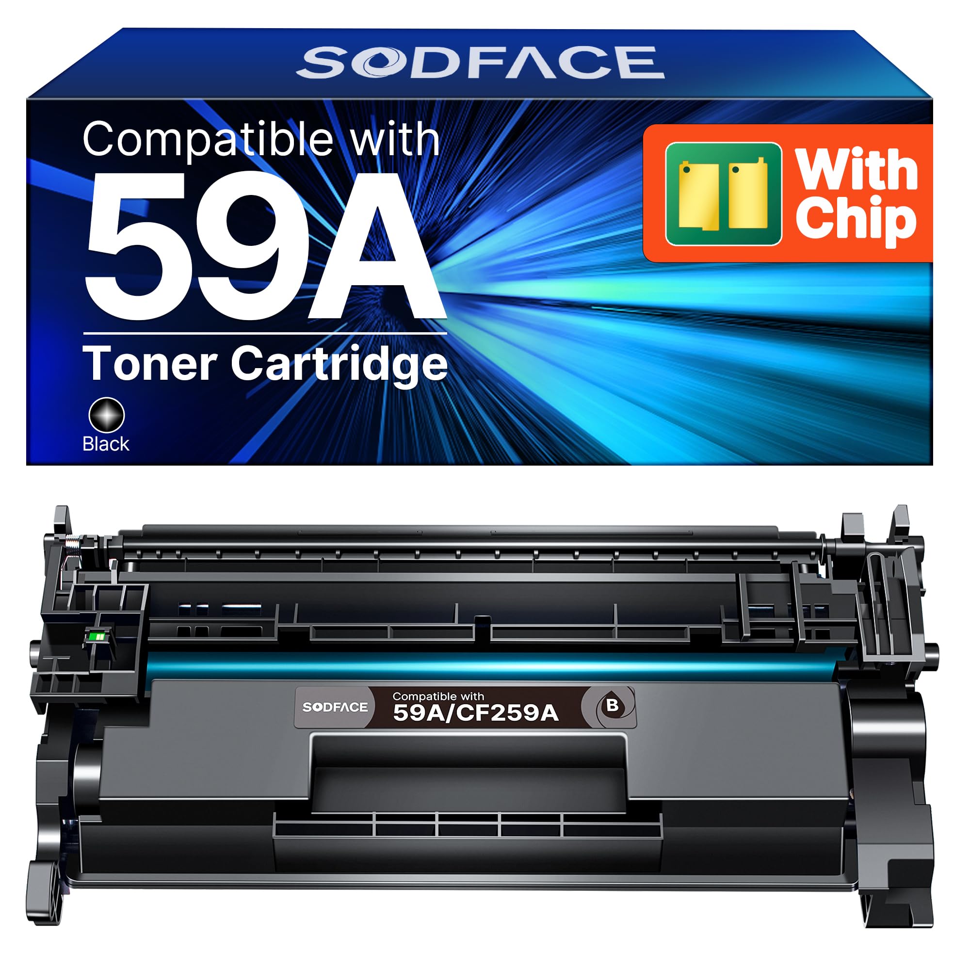 SODFACE CLT-K404S P404C Toner Kompatibel für Samsung C480W Toner für Xpress SL C480FW C48X C480 C480FN C430W C43X C430 CLT-404S CLT-K404S CLT-C404S CLT-Y404S CLT-M404S (Schwarz, 1er-Pack)
