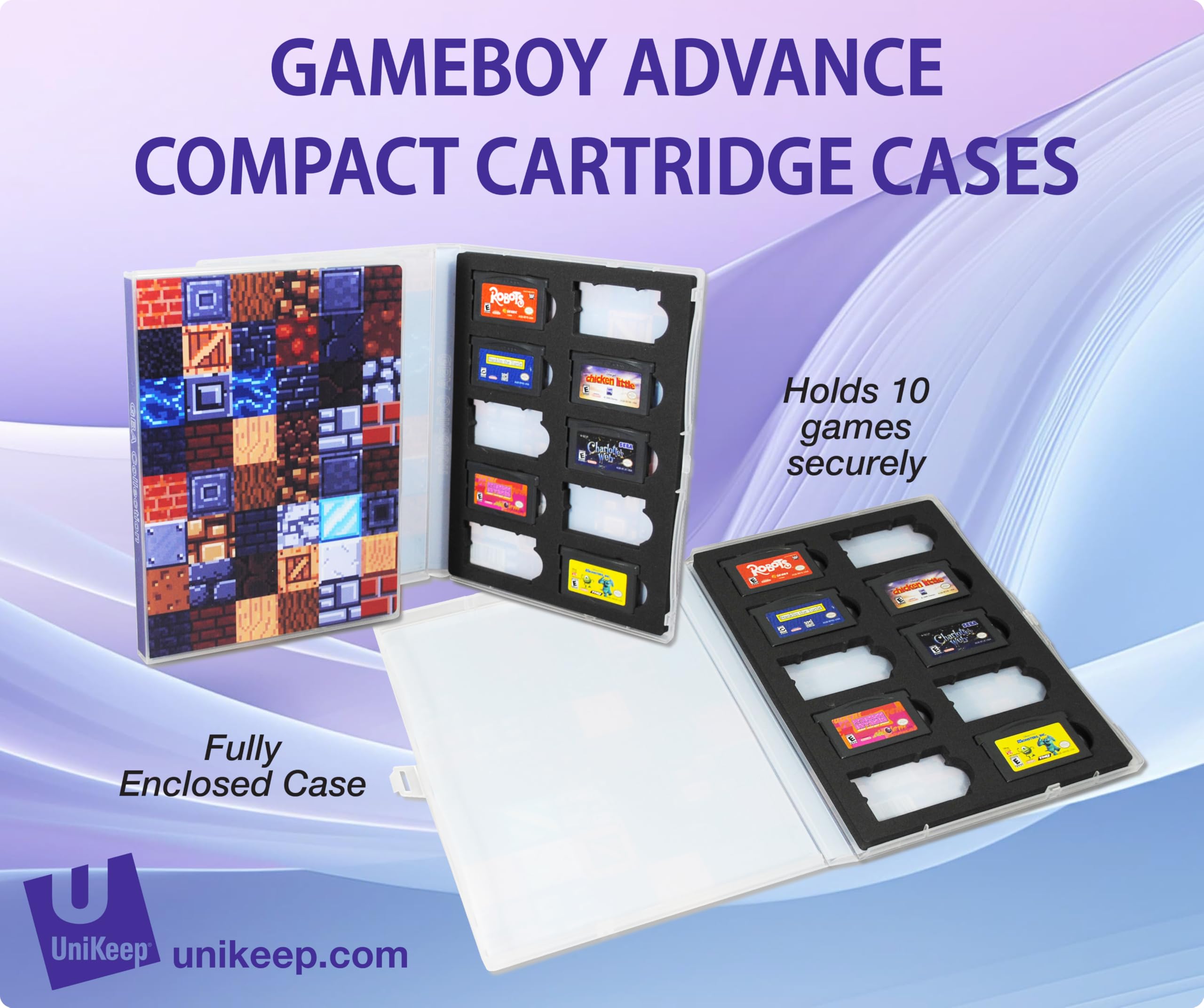 UniKeep Game Cartridge Storage Case for Nintendo Gameboy Advance