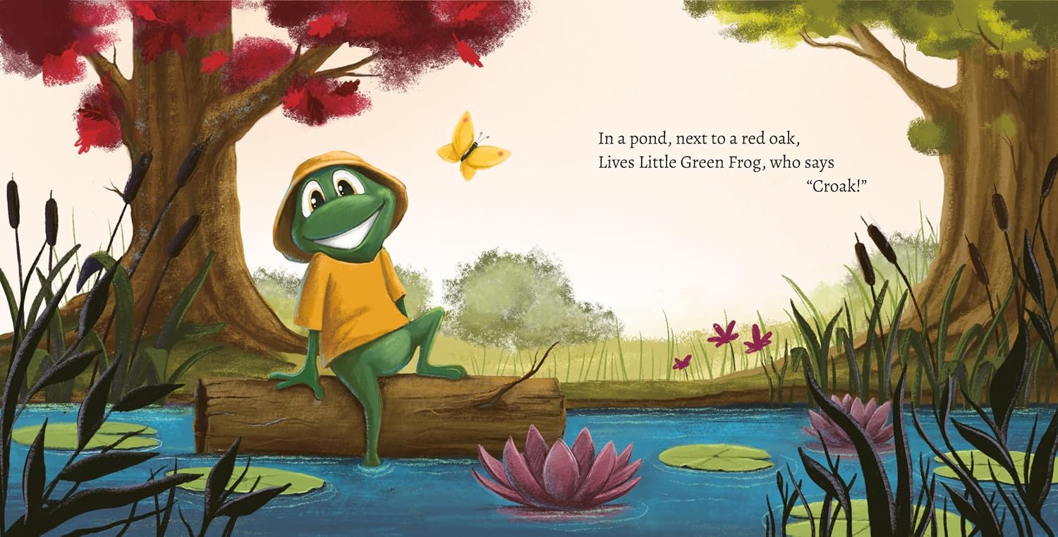 Little Green Frog Helps a Friend: Story Book for Toddlers and Preschoolers