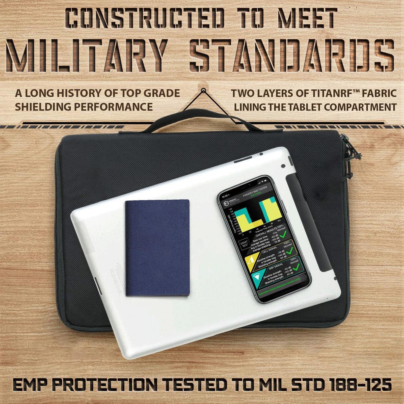 Custodia Blocca Segnale RFID Borsa Faraday Custodia Protettiva Blocco Segnale RFID - Per Laptop, Grandi E Piccoli Dispositivi Borsa Blocco Tracciamento - Foto 13