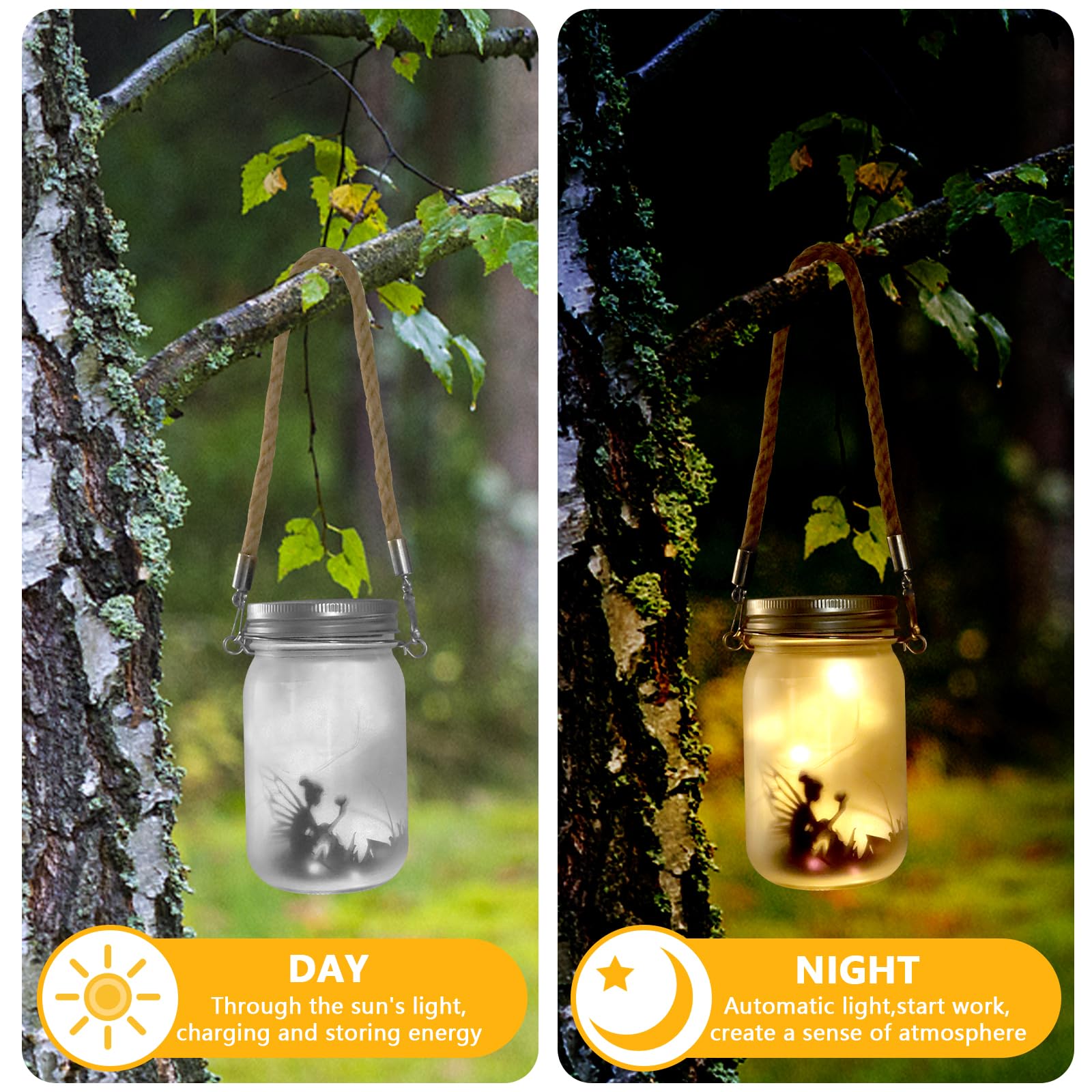 Lot De 2 Lanternes Solaires Extérieur Hexagonales LED - Étanche IP65, Déco Jardin, Terrasse, Allée