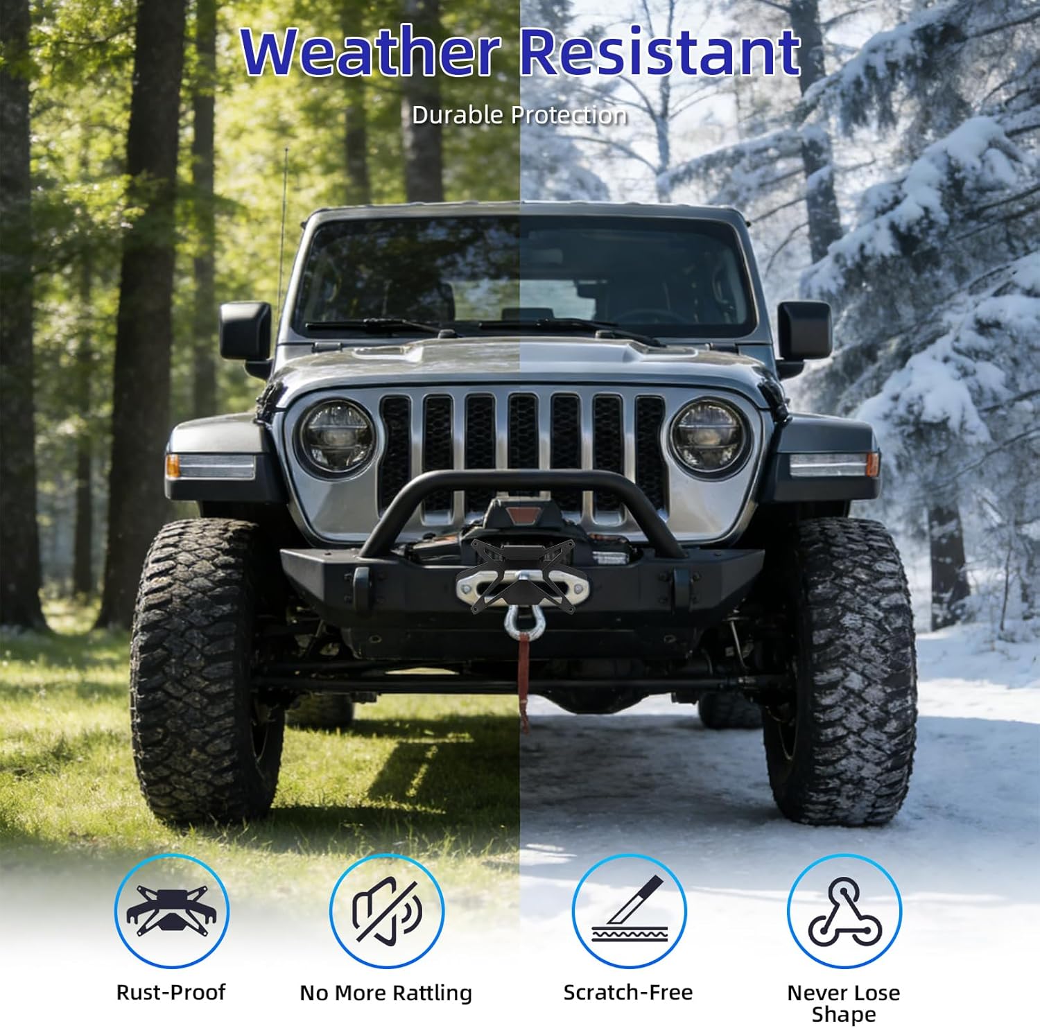 Flip-Up Front License Plate Mount for 10" Hawse Fairlead,Heavy-Duty Winch Plate Bracket Compatible with Pickup Trucks,SUVs RVs & Off-Road Vehicles