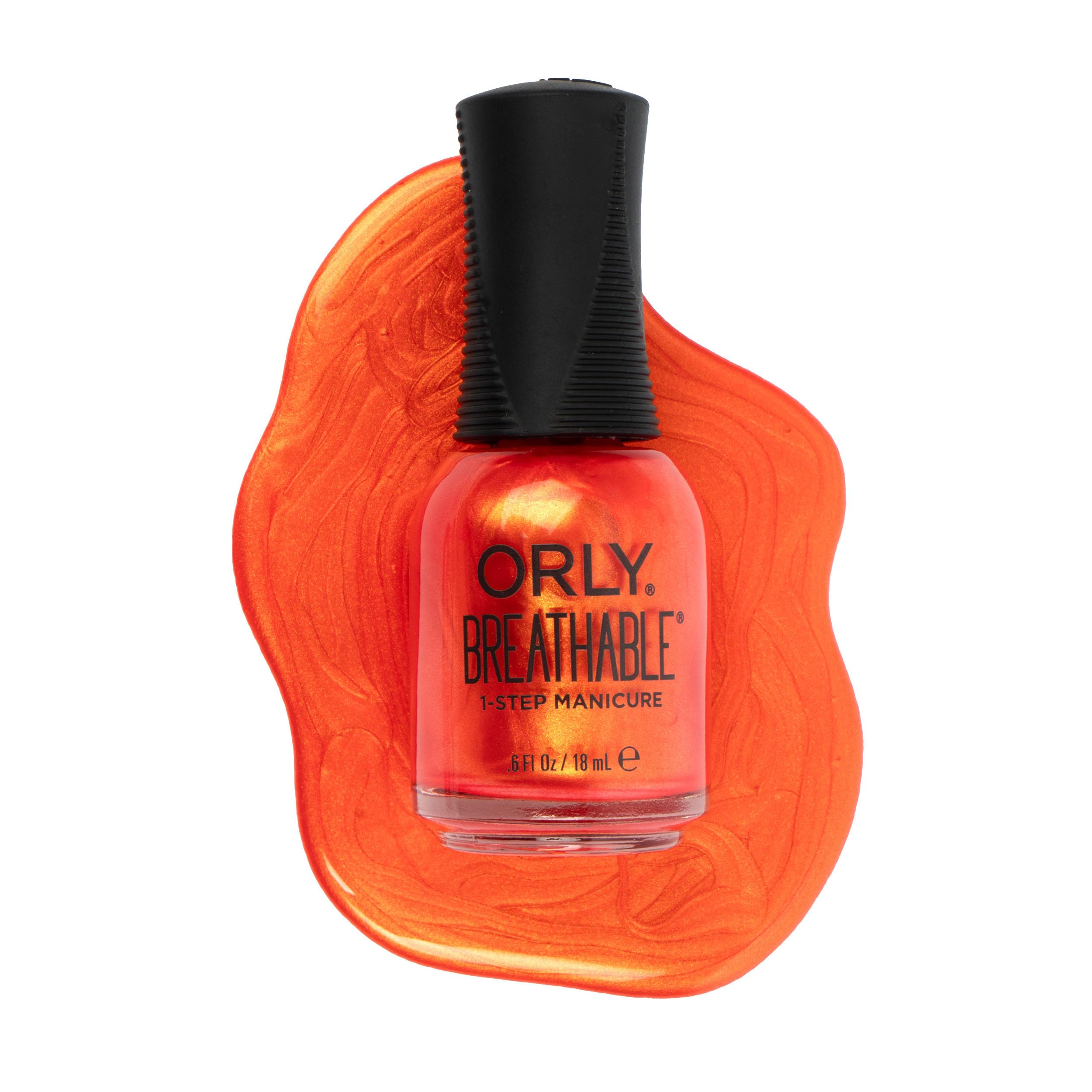 OrlyMelting Point Nail Polish Collection | GoldenOrange Shimmer | Long-Wearing, Full Coverage Formula with Gripper Cap | Vegan & Cruelty-Free (Erupt To No Good)