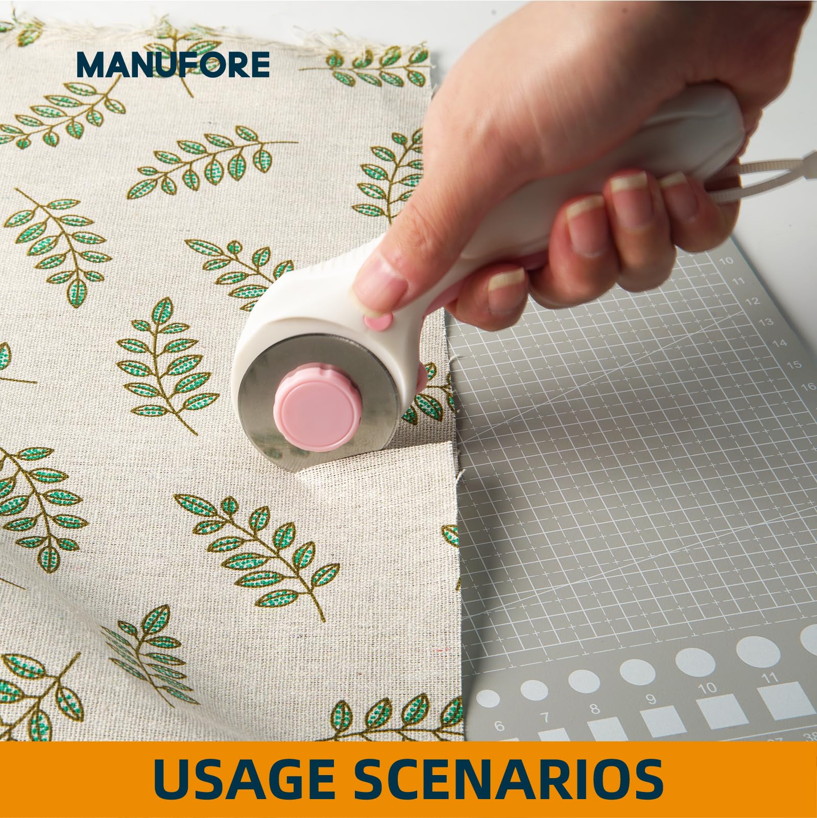 MANUFORE Lot de tapis de découpe gris A3, A4, A5 avec échelle en centimètres et en pouces, planche à découper auto-cicatrisante avec 5 épaisseurs de 3 mm pour l'utilisation d'un cutter rotatif, d'un