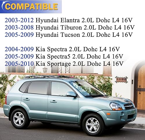 Miniatura 2 de Junta de tapa de válvula con sellos de bujía para Hyundai Elantra 03-12/Tiburon 03-08/para Tucson 05-09 para Kia Spectra 04-09/Spectra5