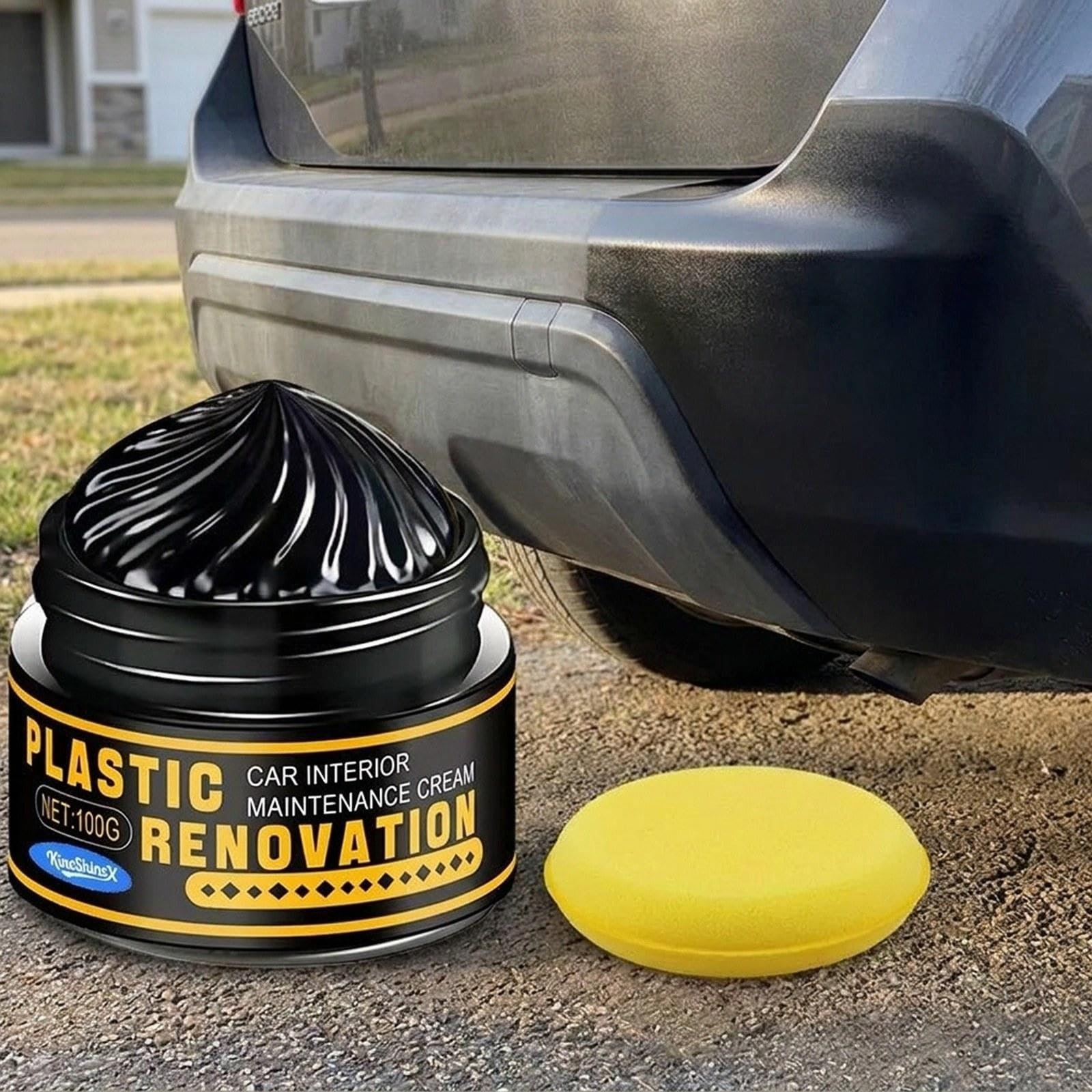 6X Pasta Restauradora de Neumáticos para Autos Crema Pulidora Restauradora Protección Prolongada Fácil Aplicación Adecuada para Autos Camionetas Motos