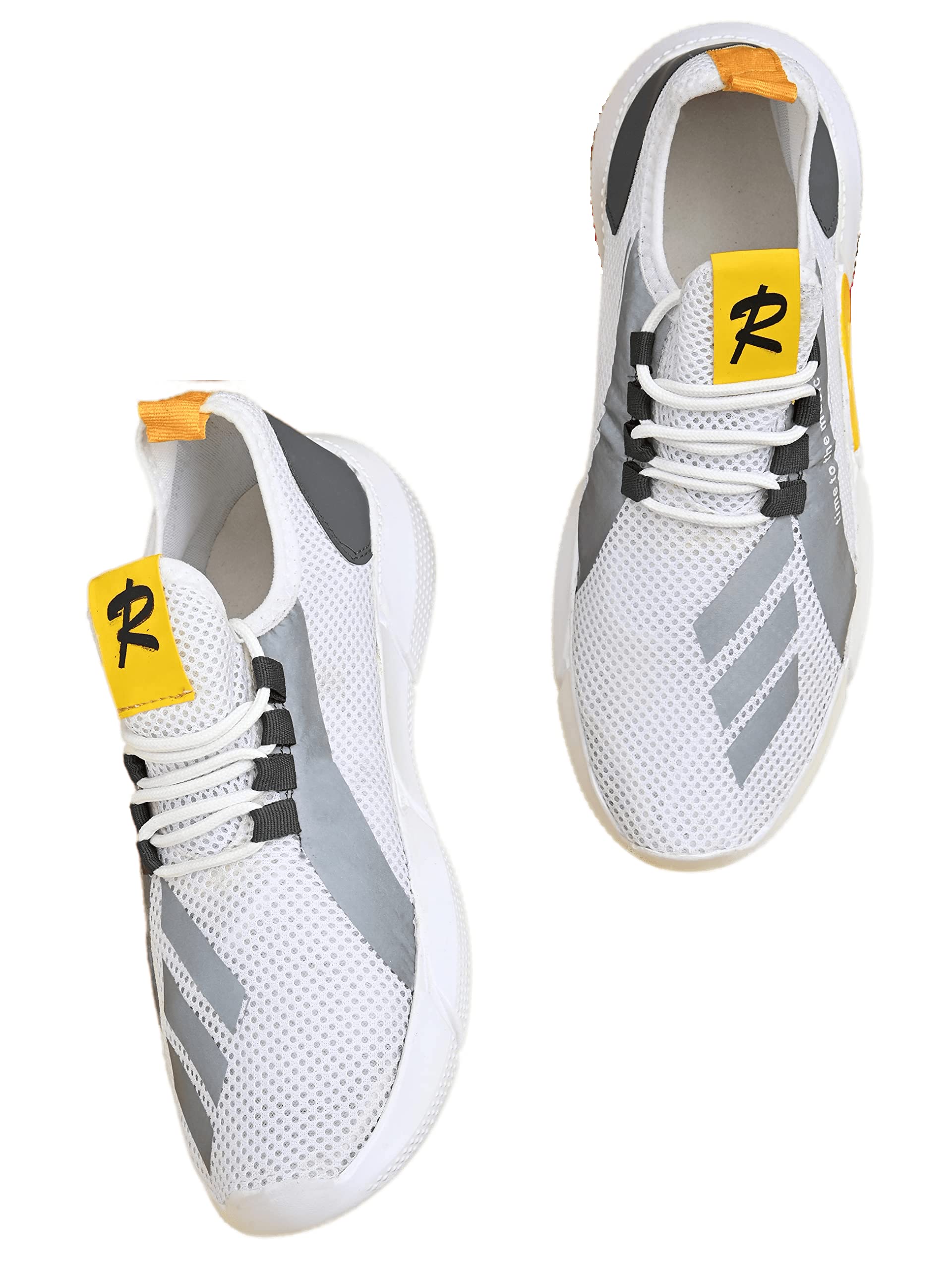 Rising Wolf Mens Wonder Sports Running Shoes Walking,Gym,Training Sneaker Lace-Up Shoes for Mens (White, Numeric_7) (B0BY2JYTCV) Amazon Price History, Amazon Price Tracker
