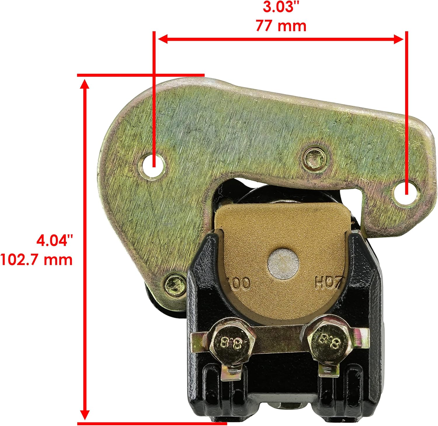Caltric Front Rear Brake Caliper Compatible with Honda Trx400Ex Trx400 Ex Sportrax 400 2X4 2005-2008