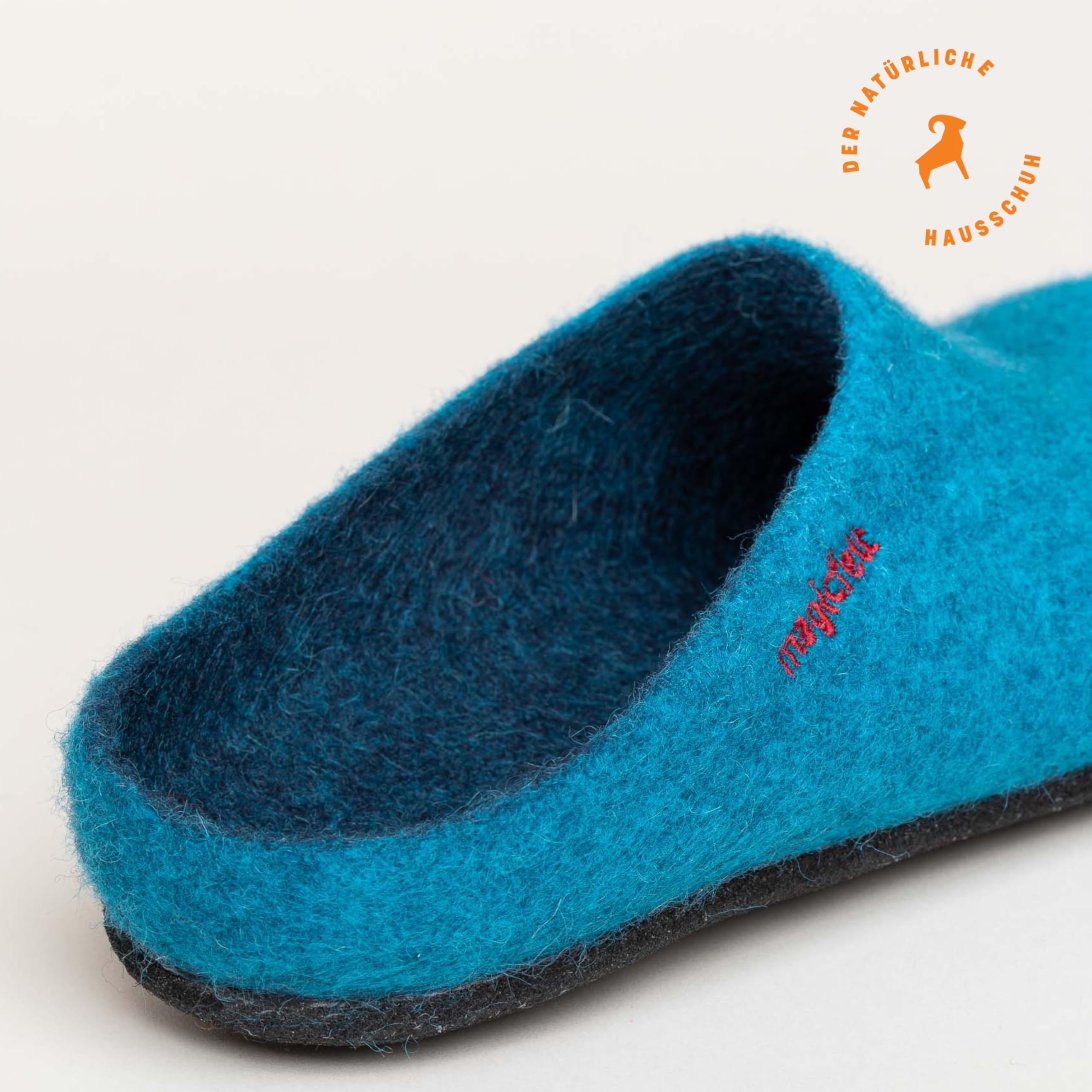 Magicfelt Filz-Hausschuh 709 aus 100% Merino-Wolle | Pantoffel für Damen & Herren mit anatomisch geformter Filz-Latex-Sohle - Made in Tirol