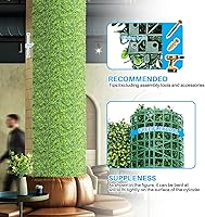 Vista 6 de Patio Paradise Paneles de pared de césped artificial de 20"x20" (6 unidades), telón de fondo de vegetación, seto de boj sintético, pantalla