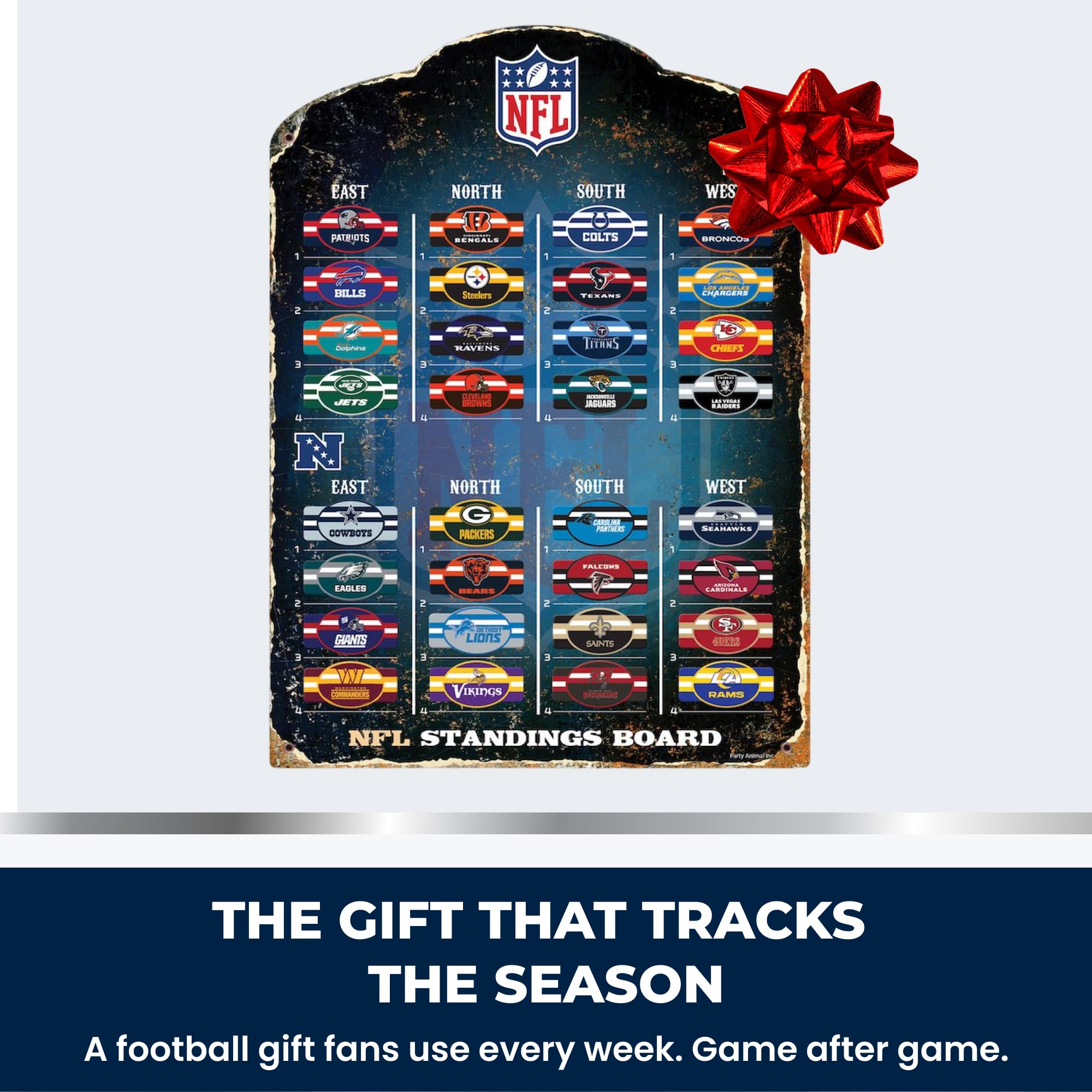 The Party Animal Magnettafel, Motiv: NFL, 34,3 x 47 cm
