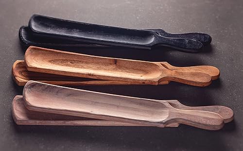 Miniatura 6 de Karma Gifts, Juego de 2 bandejas de madera de acacia para aperitivos, para vino, queso, carne