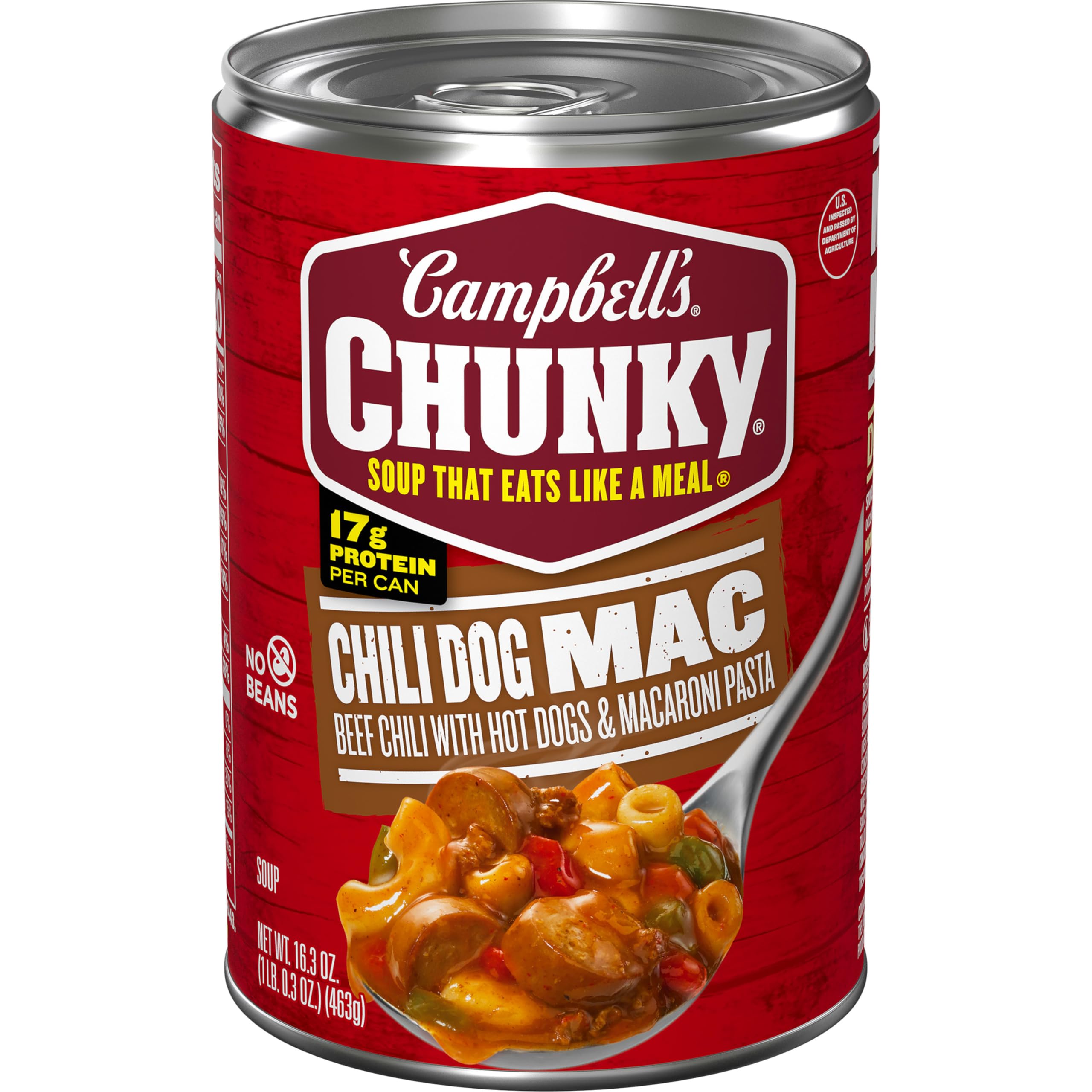Campbell’s Chunky Chili Dog Mac Soup, 16.3 oz Can