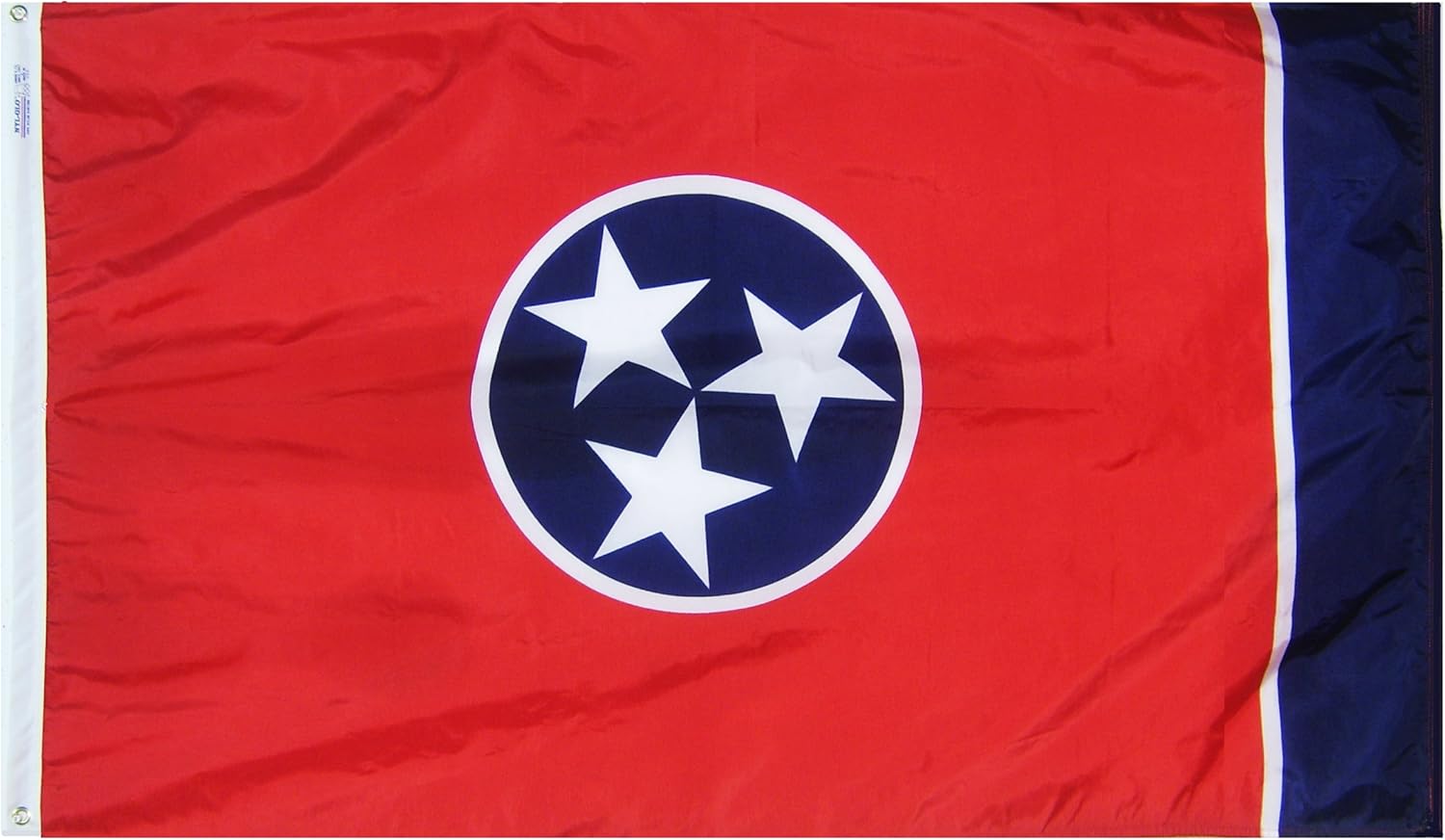 Annin Flagmakers Tennessee State Flag USA-Made to Official State Design Specifications, 3 x 5 Feet (Model 145160)