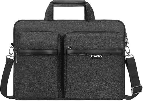 MOSISO Bolsa de hombro para laptop, bolsa de computadora de 15 pulgadas compatible con MacBook, HP, Dell, Lenovo, Asus Notebook, funda para laptop