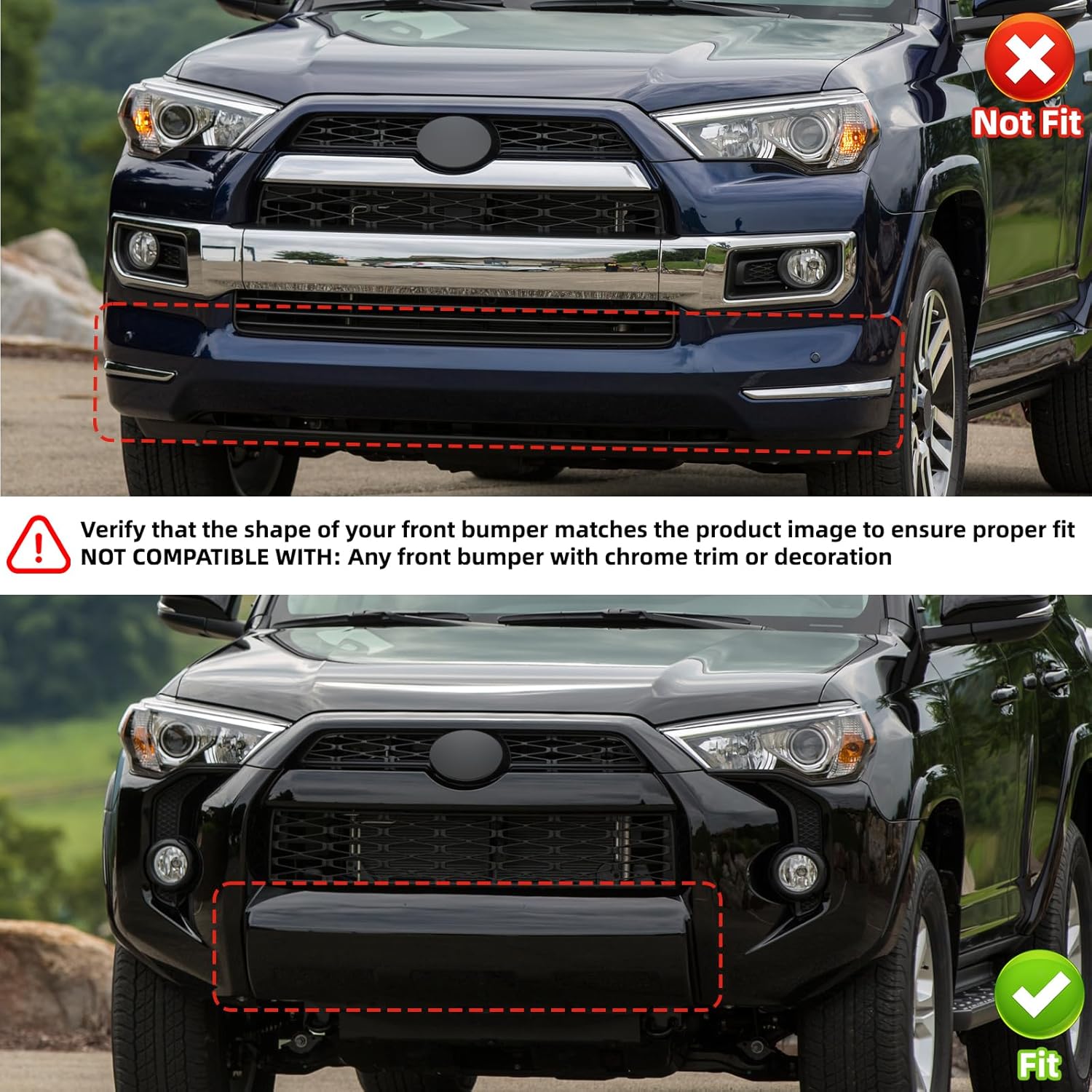 License Plate Bracket Accessories for Toyota 4Runner 2014 2015 2016 2017 2018 2019 2020 2021 2022 2023 2024, Front Bumper License Plate Holder Replacement Frame Black Mount Type A