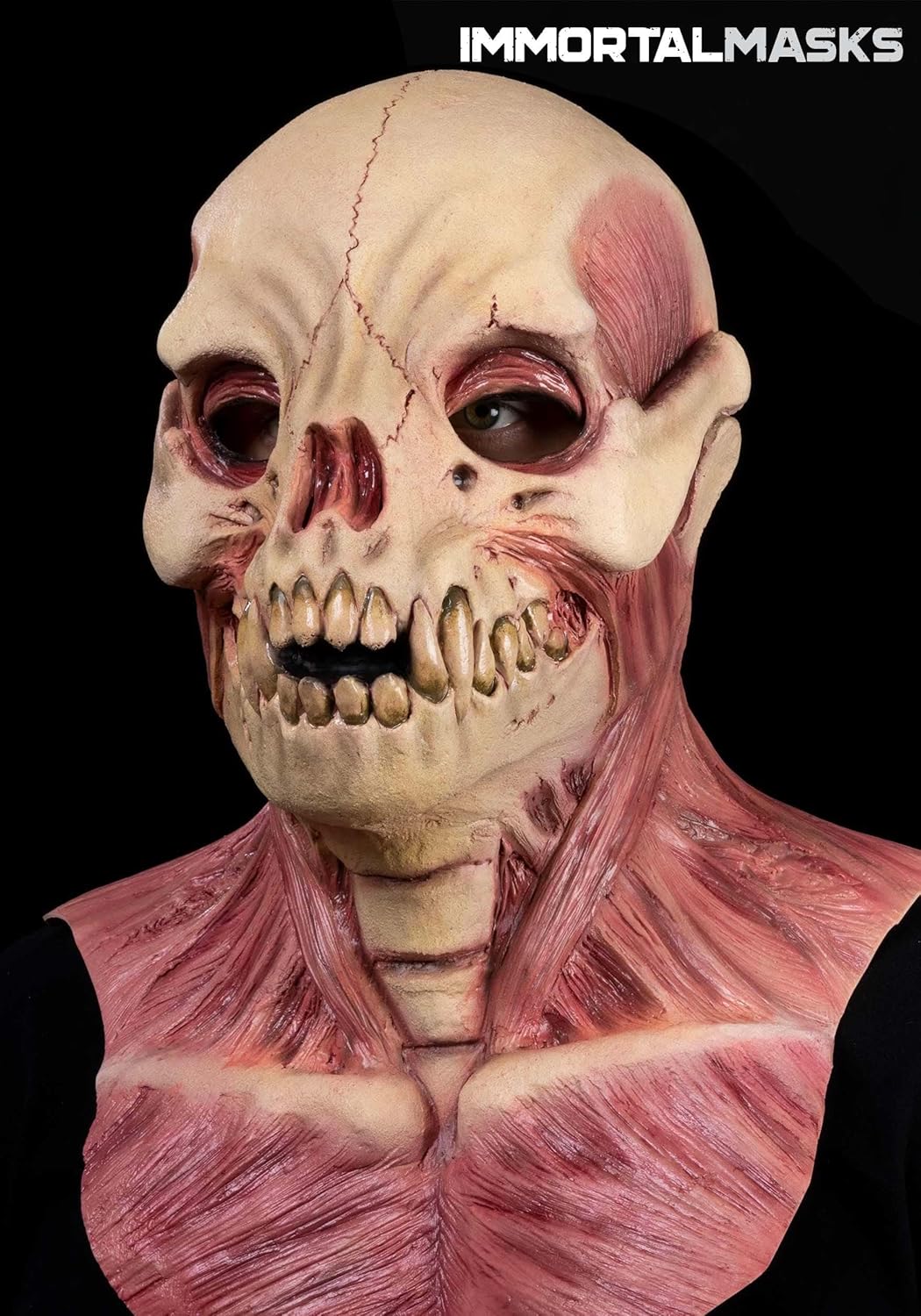 Fun Costumes Immortal Masks Adult Membrane Latex Halloween Mask, Full Head Scary Mask for Spooky Cosplay Dress Up