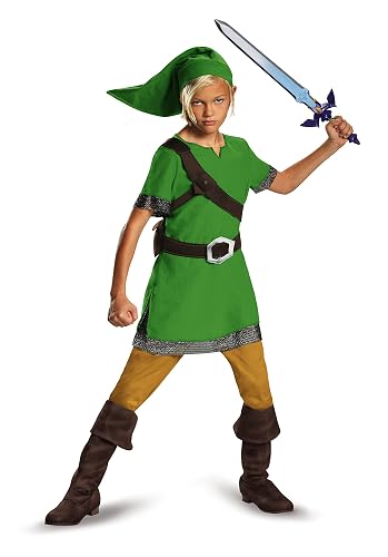 Disguise DISK85718G Disfraz clásico de Nintendo Link, verde, grande