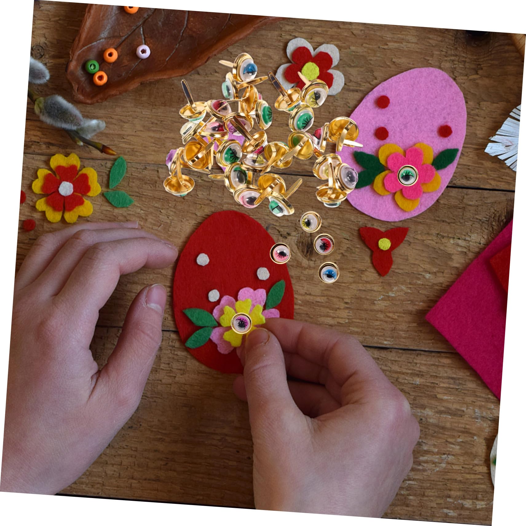 STOBOK 500stücke Brads Bunte Zwei-fuß-nägel Für -papierhandwerk Und Scrapbooking Praktische Bastelzubehör Für Kreative Projekte