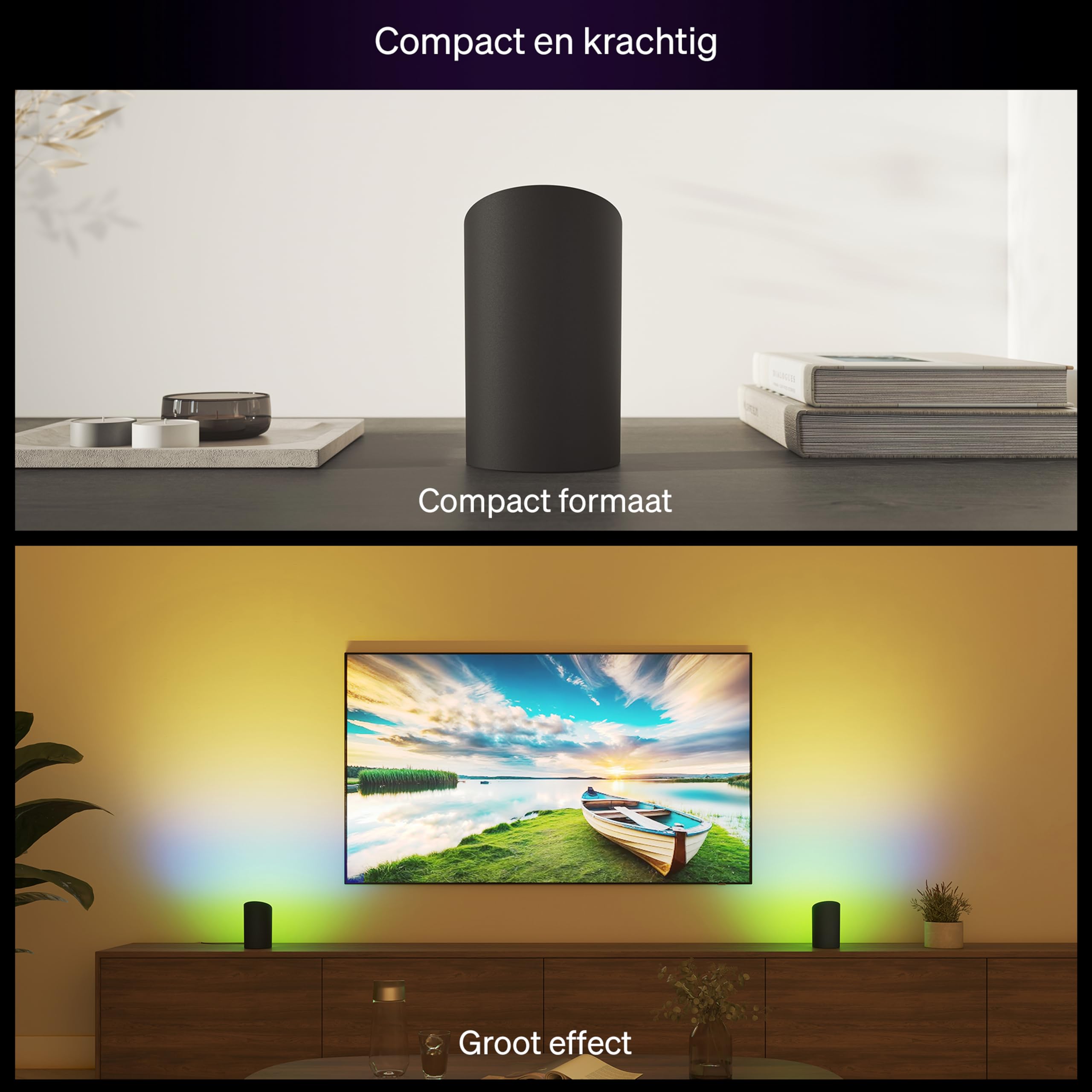 Philips Hue Flare Akıllı Duvar Aydınlatma - Siyah - Renkli ışık, ColorCast teknolojisi, Bluetooth uyumlu, Alexa, Apple Home ve Google Assistant ile sesli kontrol - 25.000 Saat Ampul Kullanım Ömrü