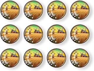 Fridge Magnets,1.18IN Windmill Wheat Field Cross Magnet, Strong Refrigerator Magnets for Home Office, Decorative for Dishwasher, Locker and Classroom(12PCS)