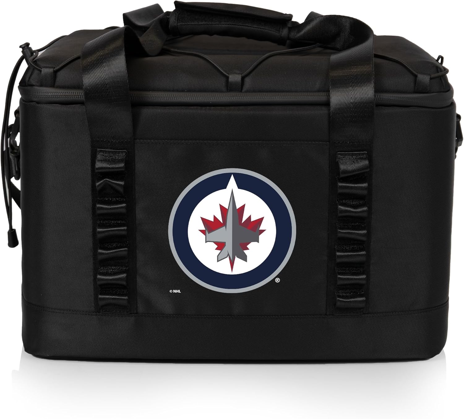 Picnic TIME NHL Winnipeg Jets Tarana Superthick Cooler Bag, 24 Can Insulated Soft Cooler, Upcycled Beach Cooler, Camping Cooler, Picnic Cooler, (Carbon Black)