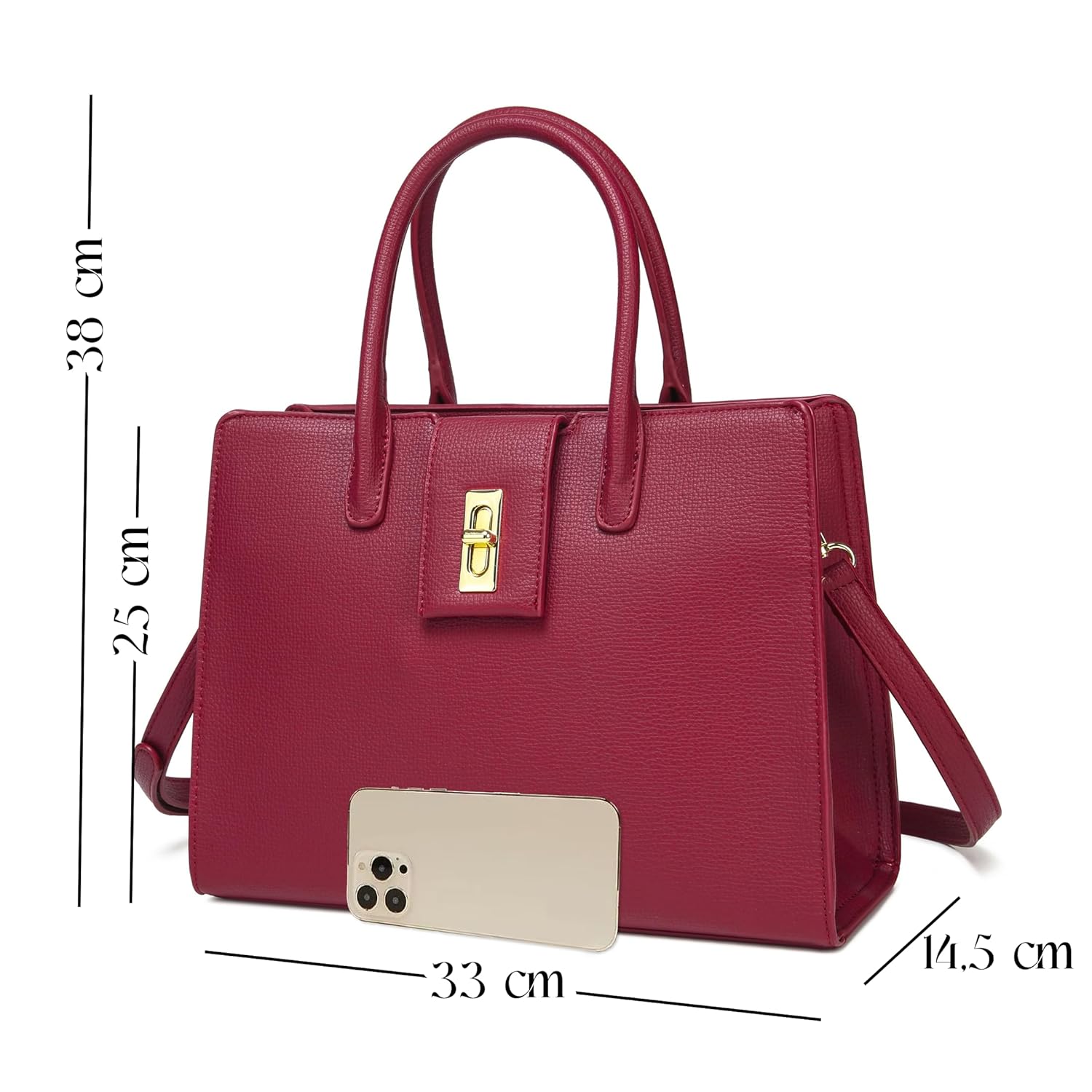 Bolsa Feminina Tote Bag média para Notebook 13″ com Alça de Mão e Transversal Couro Sintético com Zíper e Bolsos Internos Casual e Elegante em promoção! Veja a oferta e mais achadinhos de Bolsas 4 Hoje é o melhor dia para comprar Bolsa Feminina Tote Bag média para Notebook 13″ com Alça de Mão e Transversal Couro Sintético com Zíper e Bolsos Internos Casual e Elegante com aquele preço maroto! Promoção! Aproveite a oferta! 4