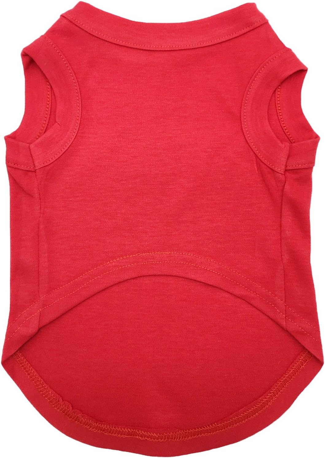 Petitebella Plain Cotton Red Puppy Dog Shirt (Red, XXX-Large)