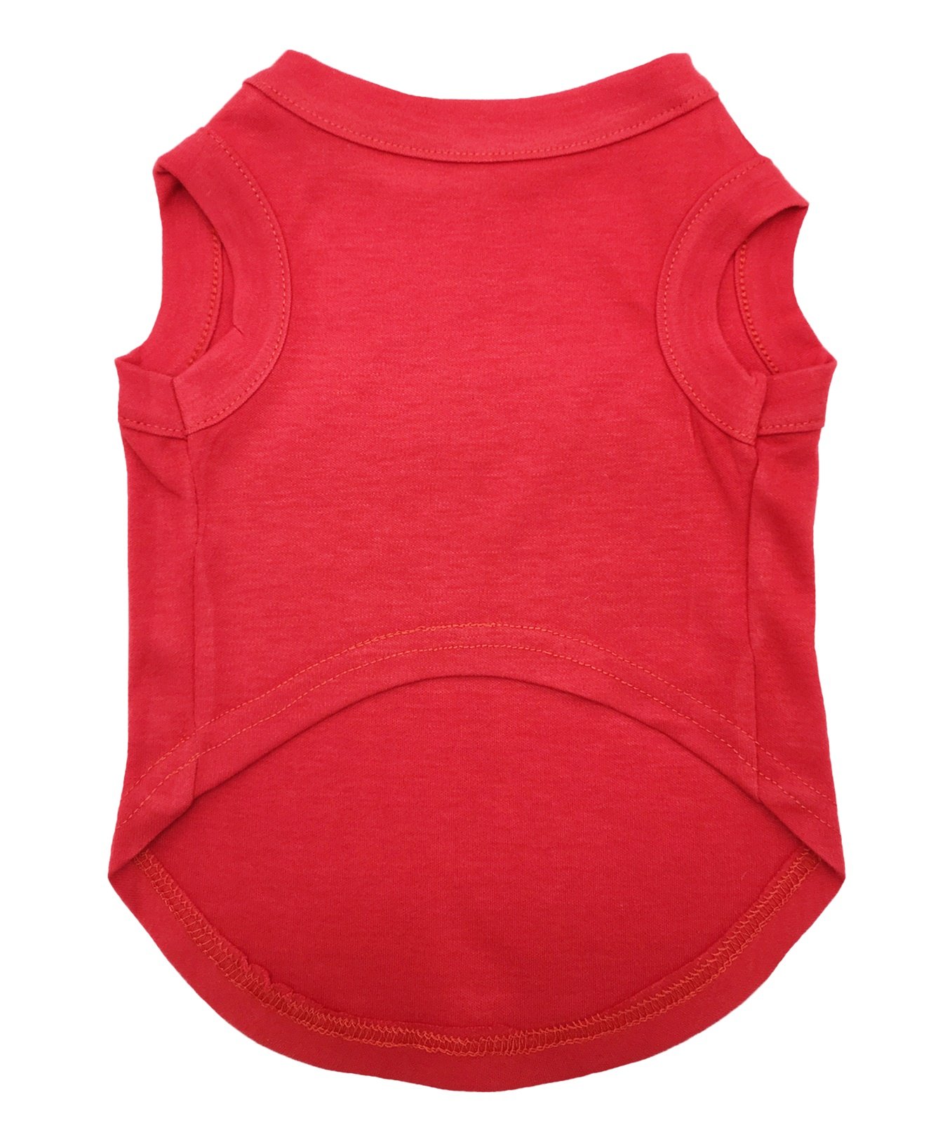 Petitebelle Plain Single Color Puppy Dog Shirt (Red, XXX-Large) - Image 2