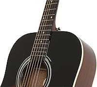 Vista 6 de Epiphone Songmaker FT-100 - Paquete de guitarras acústicas con bolsa de transporte, correa, púas y afinador, color vintage Sunburst