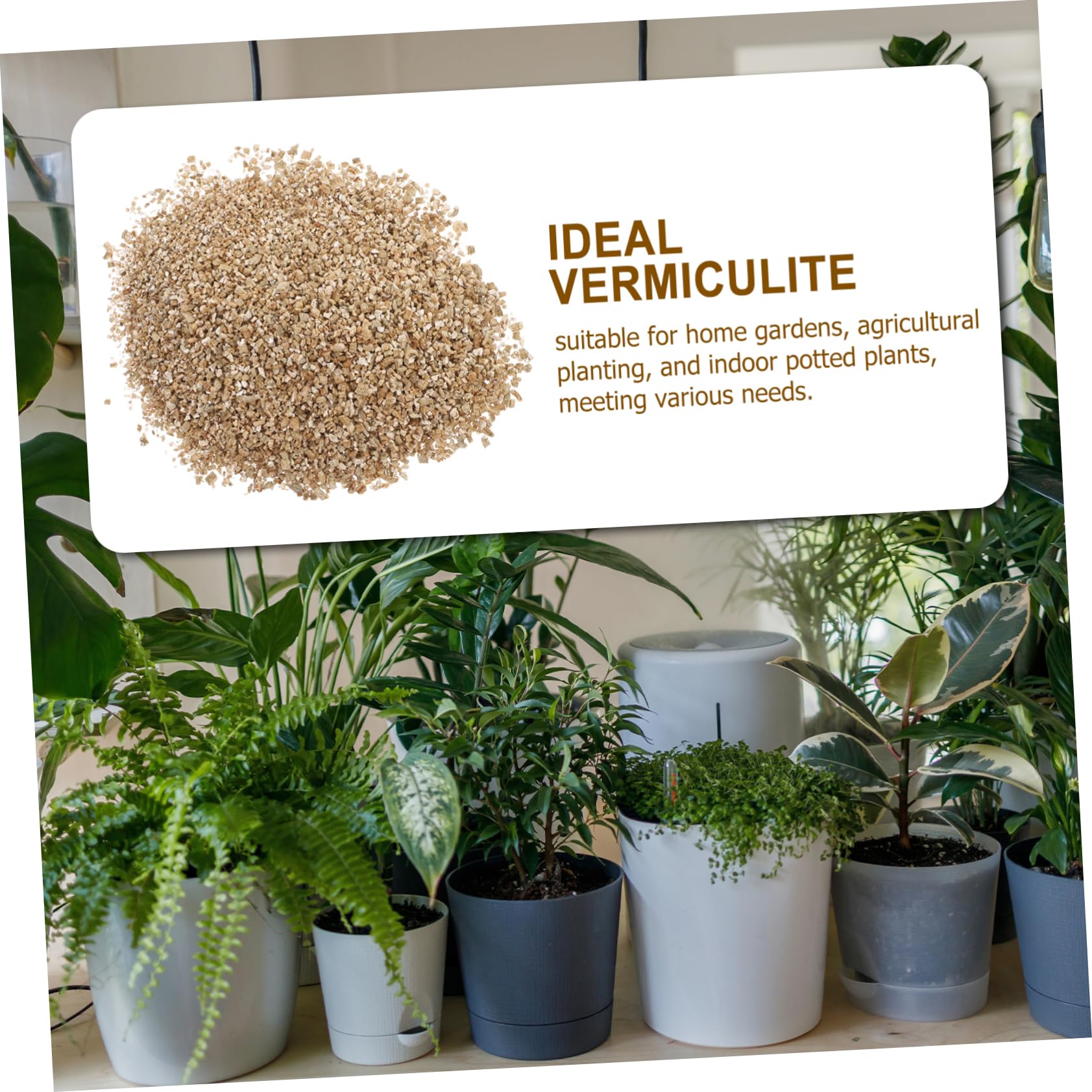 POPETPOP Vermiculite Fine 3l pour Jardinage, Granulés de Culture