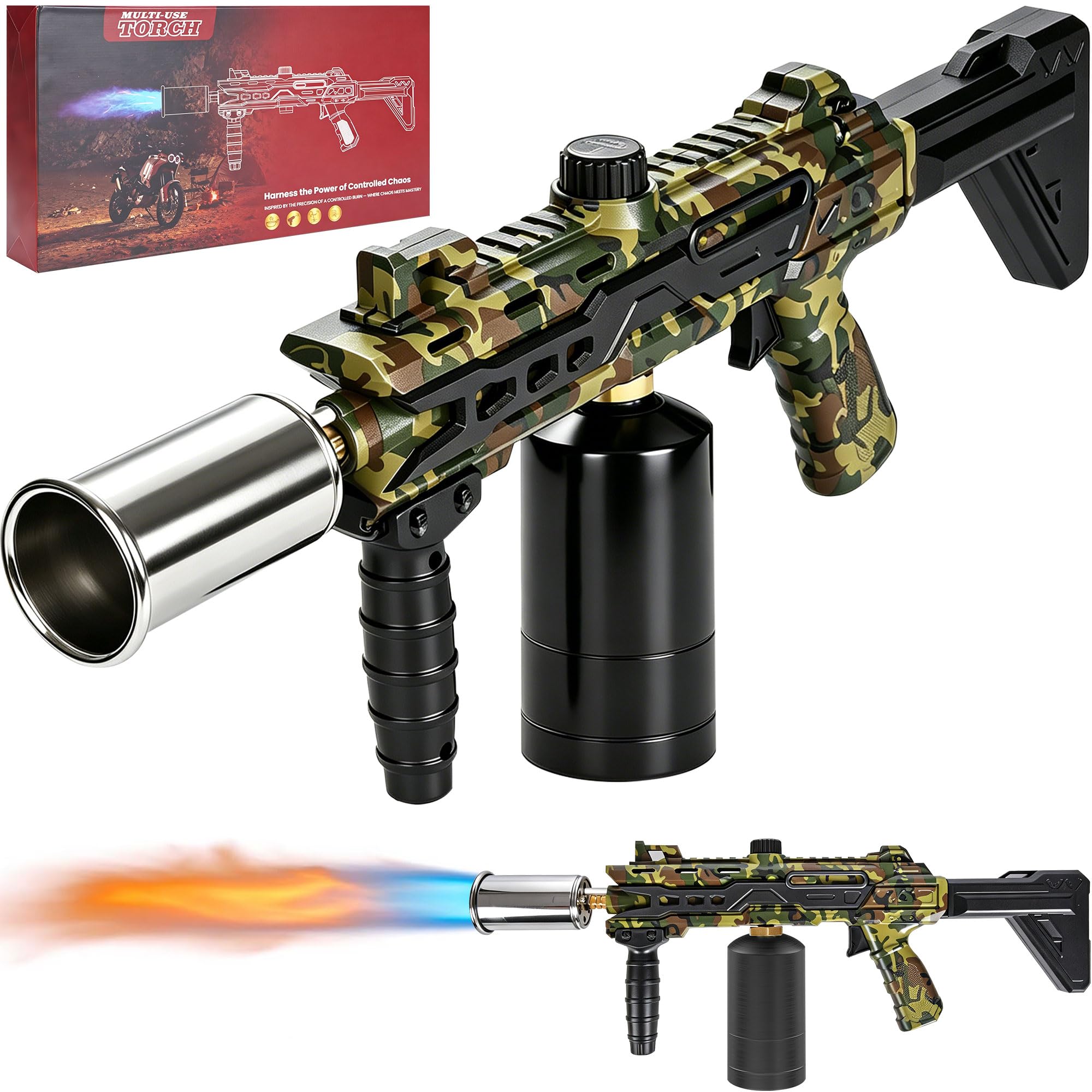 Propan-Fackelpistole, verstellbare Lötlampe für Grill