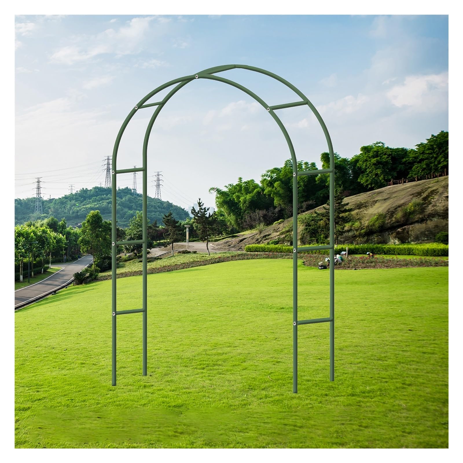Structure pour plantes grimpantes évitant l'affaissement des rosiers