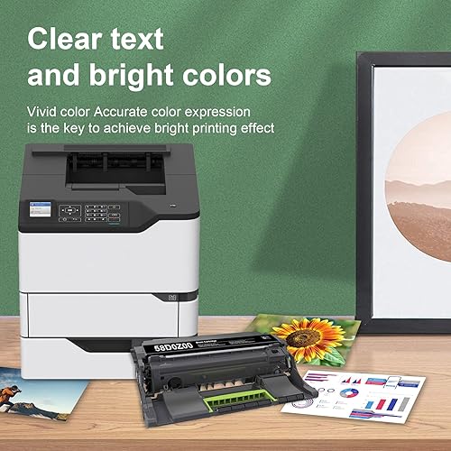 Miniatura 6 de Unidad de tambor 58D0Z00 - Dawn 1 Pack 58D0Z00 Reemplazo de tambor de imagen para Lexmark B2865dw MS725dvn MS821dn MS821n MS823dn MS825dn MS826de