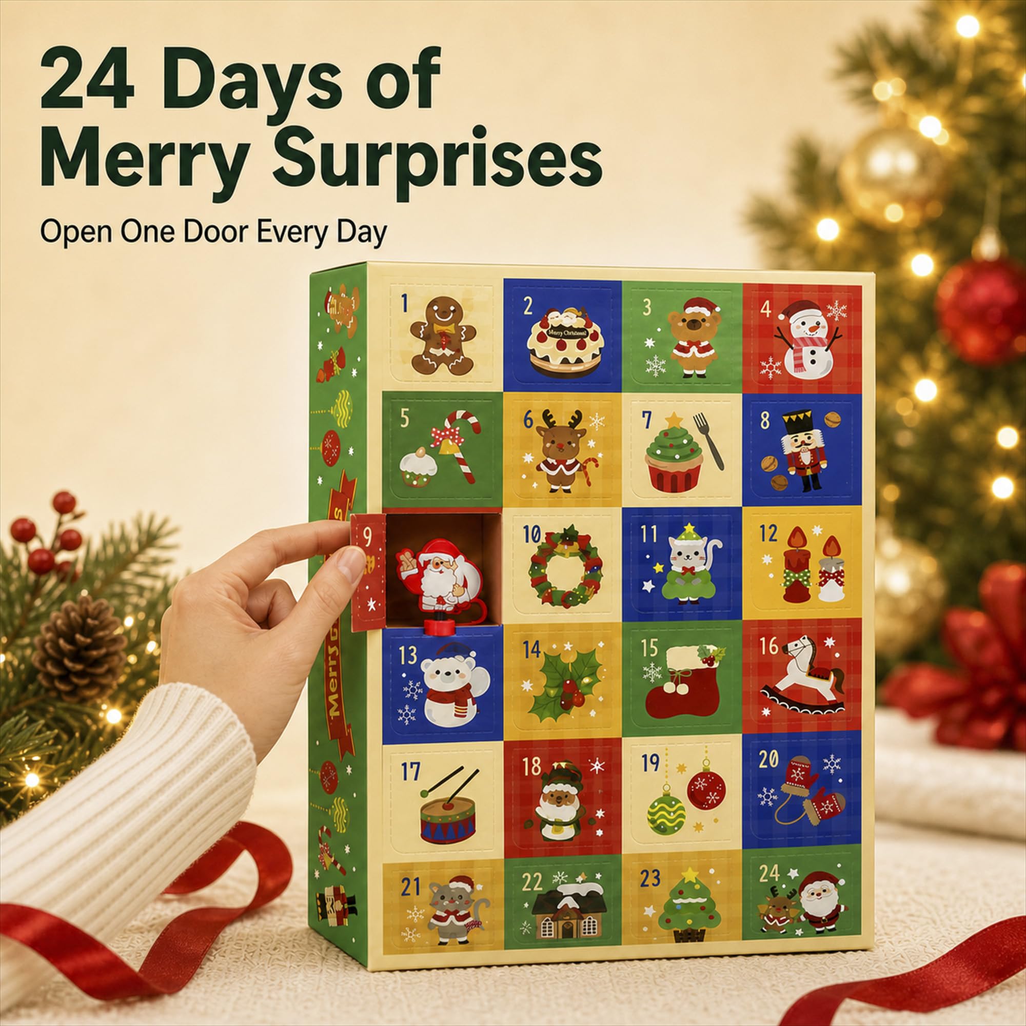 Christmas Straw Toppers - Festive Drinkware Accessories -5