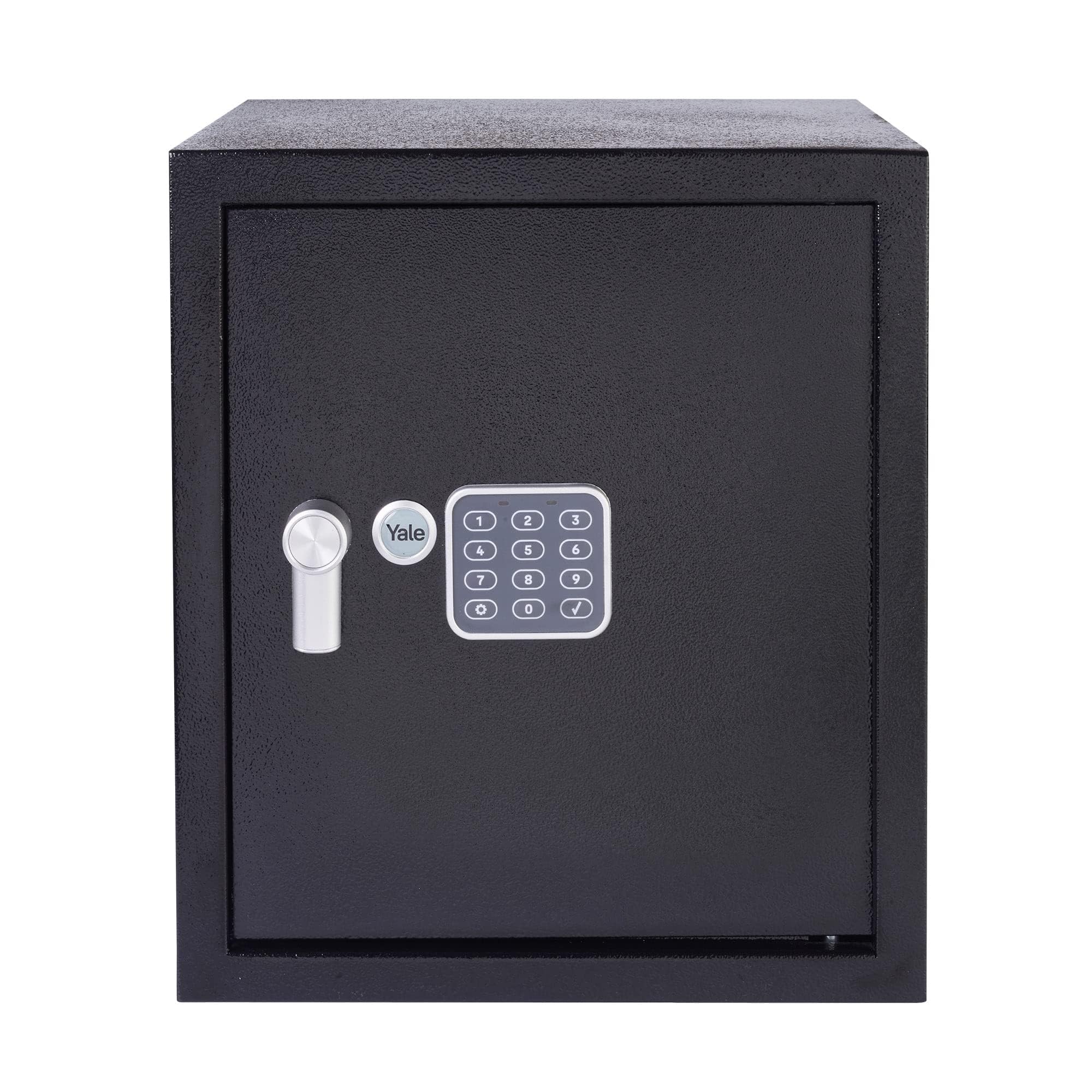 Yale Coffre-fort Électronique - Large 40L - Serrure 100 000 combinaisons, verrou électronique code 3 à 8 chiffres - dimensions 39x35x36cm YSV/390/DB2