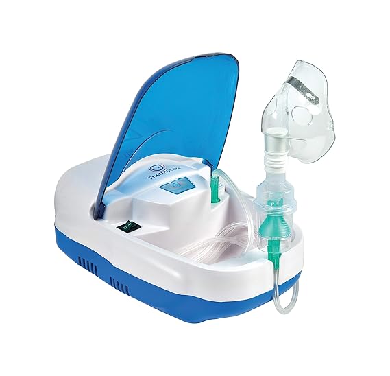 Thermocare TP-GIO1 Piston Compressure Nebulizer with Complete Kit Neb (White&blue)