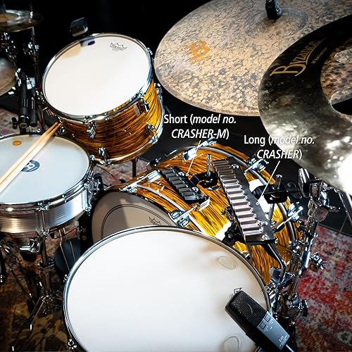 Miniatura 6 de Crasher Kit de batería de efecto metálico complementario con sonido Guiro electrónico, acero - NO HECHO EN CHINA