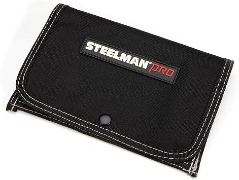 Steelman Pro 7-Piece, Low Profile Phillips and Slotted Screwdriver Set, Diamond-Tipped, SL3/16, SL1/4, SL5/16, PH0, PH1, PH2, and PH3 Sizes, Nylon Storage Case Included