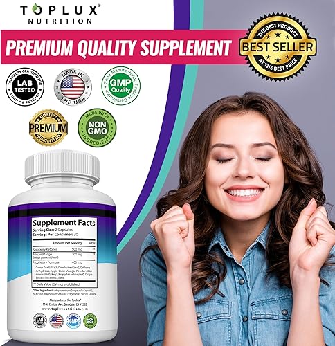 Miniatura 5 de Toplux Keto Burn Pills Ketosis Pérdida de peso  1200 mg Ultra Avanzado Quemador de Grasa Natural Ketogénico Uso de Dieta de Cetonas para Hombres