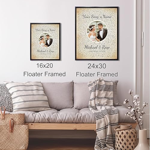 Vista 121 de Letras de música personalizadas, canciones, lienzo/fotos sin marco/impresiones enmarcadas con corazón en nombres de corazón, fecha de carga de fotos