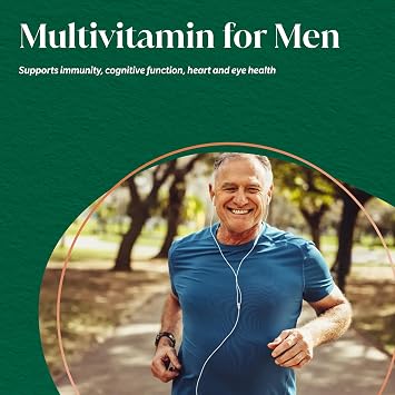 Nature's Best Multi, Max Man 50+ Multivitamin, 90 Tablets | Targeted Support Vitamin D, B and Magnesium for Energy and Cognitive Health for Men Over 50, UK Made, 3 Months' Supply