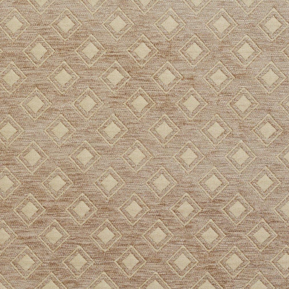 Taupe Woven Small Diamonds Chenille Upholstery Fabric by The Yard - SKU: Ariana Taupe