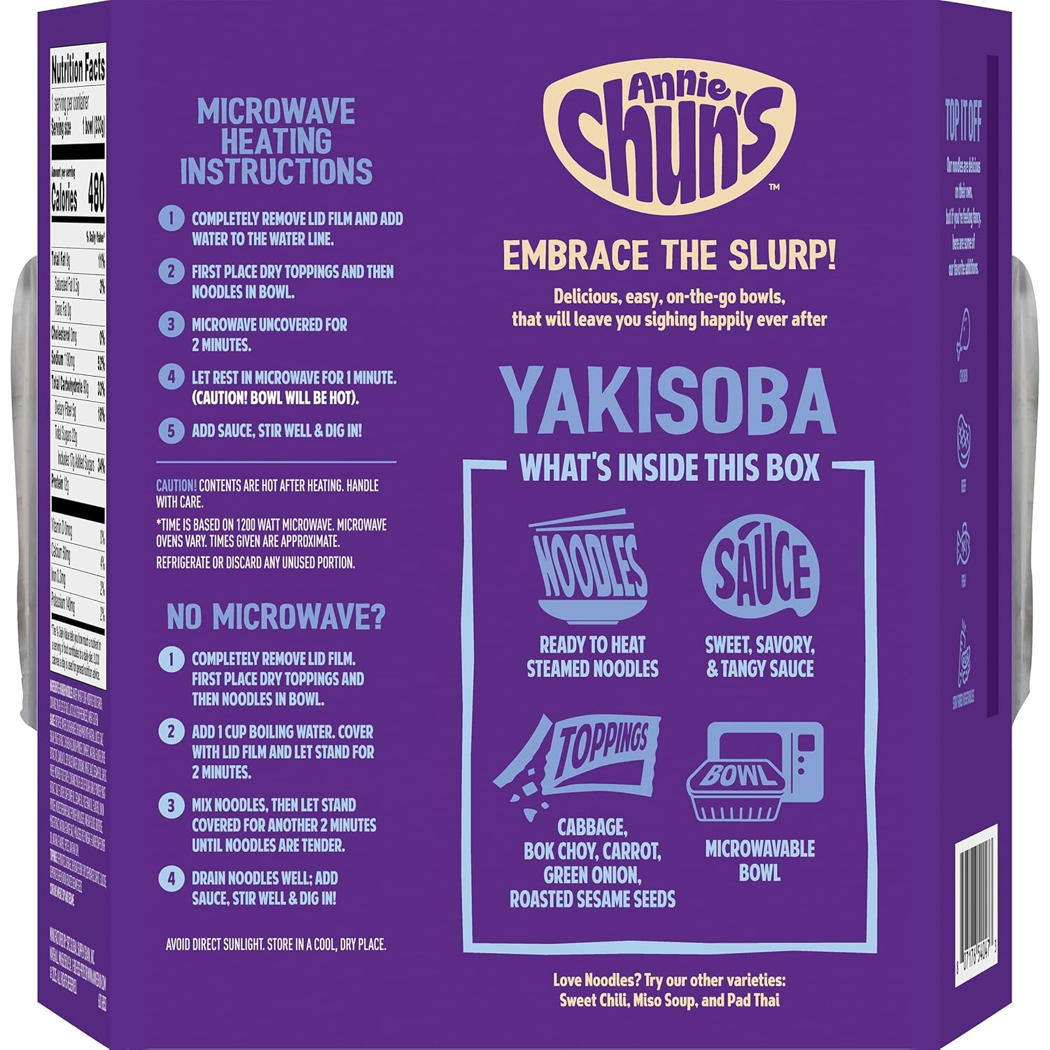 Annie Chun's Yakisoba Noodle Bowl, 8.23 oz (Pack of 6)