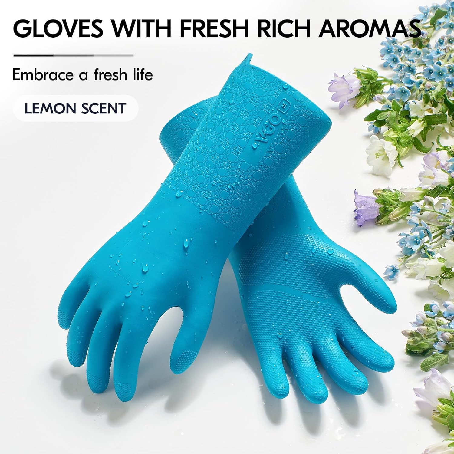 Vgo... 1Pair Cut Resistant Work Gloves Men,Cut-proof,Seamless,HPPE Anti-cut Liner,EN388 level E,ANSI level A5(TP1117CTA5)