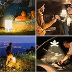 Blukar 116 LED Camping Lantern Rechargeable, 2000L Super Bright Camping Lights Lamp,7 Light Modes, 4800mAh Long Battery Life,90°Adjustable Outdoor Hanging Tent Accessories for Hiking Emergency Fishing | Foldable 7 Lighting Modes 48H Autonomy, Portabl